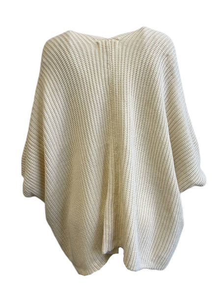 LOST IN LUNAR Women's Beige Hanging Out Cardigan Size S/M NWT