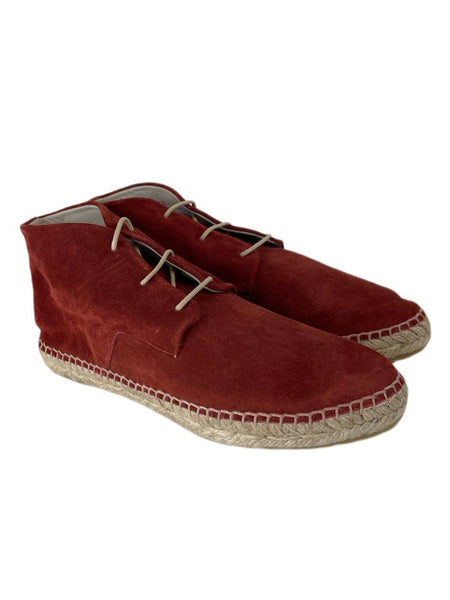 Freda Salvador Women's Rust Suede Harper Lace Up Espadrille Boottie NWB