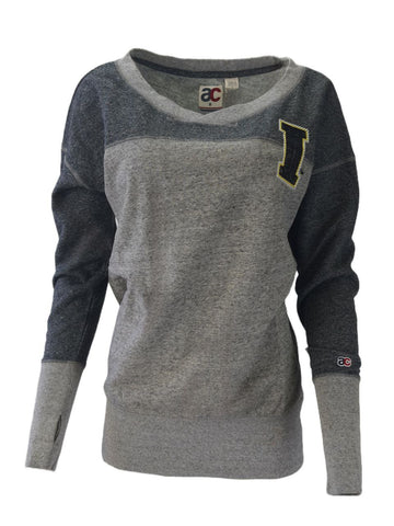 AMERICAN COLLEGIATE Women's Grey Hawkeyes Sweatshirt #W011IO2A NWT