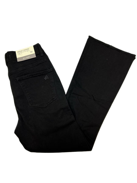 DL1961 Women's Henderson Bridget Cropped High Rise Instasculpt Boot Jeans NWT