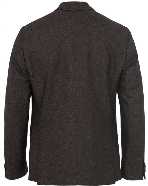 J. LINDEBERG Men's Mud Brown Hopper Soft Silk Tweed Blazer Sz 44 $695 NWT