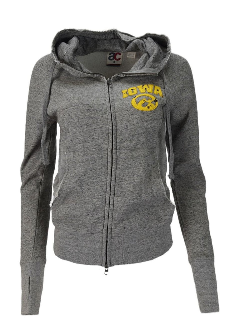 AMERICAN COLLEGIATE Women's Grey Iowa Hoodie #W016IO1A NWT