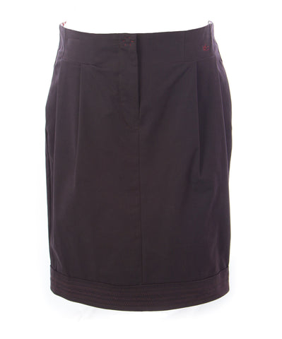 I'M ISOLA MARRAS Women's Dark Purple Cotton Skirt 320045 Size 29 $181 NEW