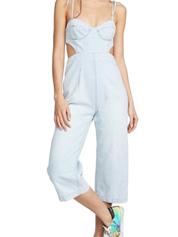 DL1961 Women's Ibiza Hepburn Denim Jumpsuit Size XS NWT