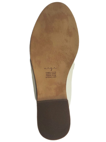 URGE Women's Blue Soft Genuine Leather Fresh Iced Flat Mules #16153 NWB