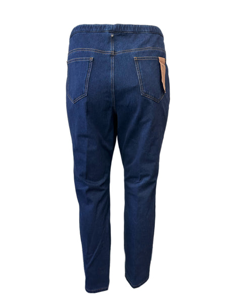 Marina Rinaldi Women's Navy Idillico Jeggings Size 22W/31 NWT