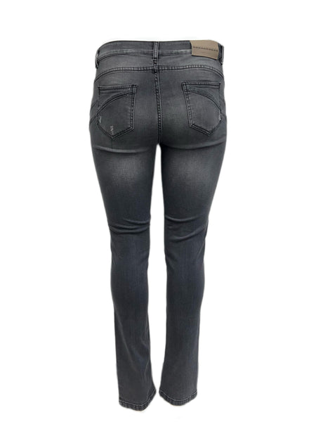 Marina Rinaldi Women's Grey Idrofono Cropped Denim Pants Size 12W/21 NWT