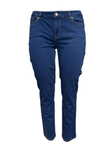 Marina Rinaldi Women's Blue Incontro Low Rise Denim Pants NWT