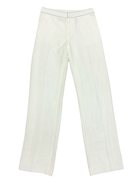 Hanley Mellon Women's Crepe Boy Chinos with Picque Stitching