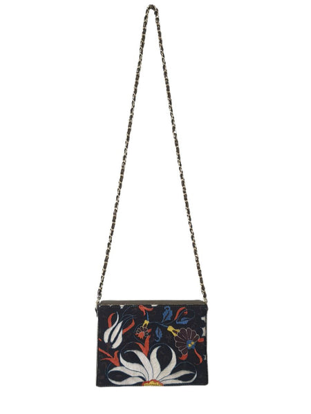 POPINJAY Women's Gold Iznik Box Clutch #Popin3 7'x5' One Size NWT