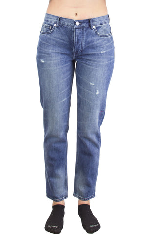 BLK DNM Women's Eggert Blue Straight Leg Jeans #WJ371001 24x30 $215 NWT