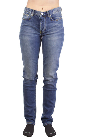 BLK DNM Women's Star Blue Whisker Washed Jeans #WJ410401 25x32 $215 NWT