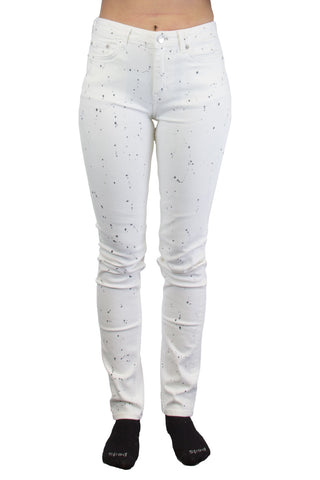 BLK DNM Women's Neptune White Speckled Jeans #WJ301801 $215 NWT