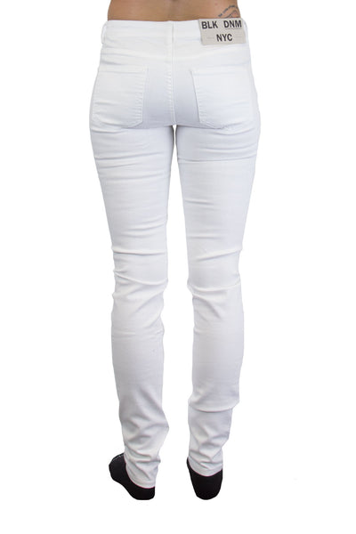 BLK DNM Women's Avon White Slim Fit Jeans #WJ790102 $215 NWT