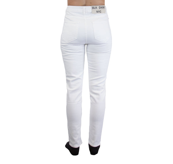 BLK DNM Women's Laurence White High Rise Jeans #BFRDJ11 $190 NWT