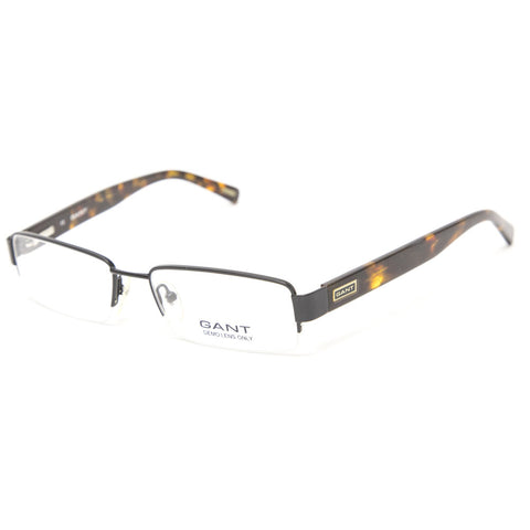 Gant Jacobs Semi-Rimless Metal Eyeglass Frames 53mm - Satin Black NEW