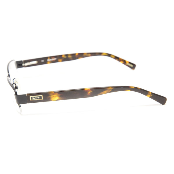 Gant Jacobs Semi-Rimless Metal Eyeglass Frames 53mm - Satin Black NEW
