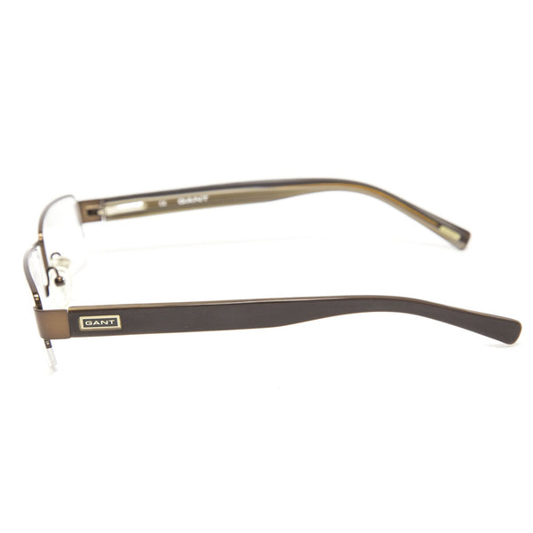 Gant Jacobs Semi-Rimless Metal Eyeglass Frames 53mm - Satin Brown NEW