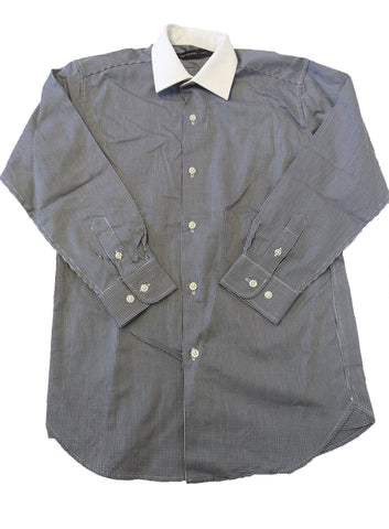 John Varvatos Star USA Boy's Blue Check Dress Shirt Size 10 NWT