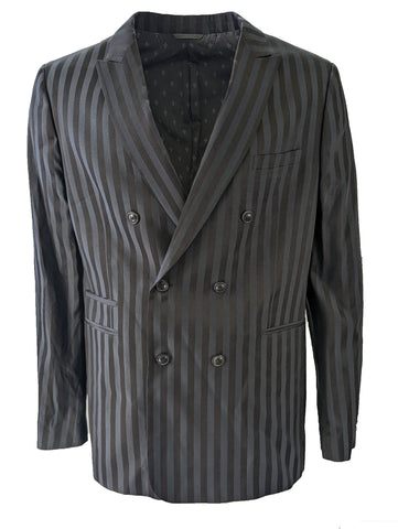 John Varvatos Men's Stripe Cotton Silk Blazer Size 60 Long $1498 NWT