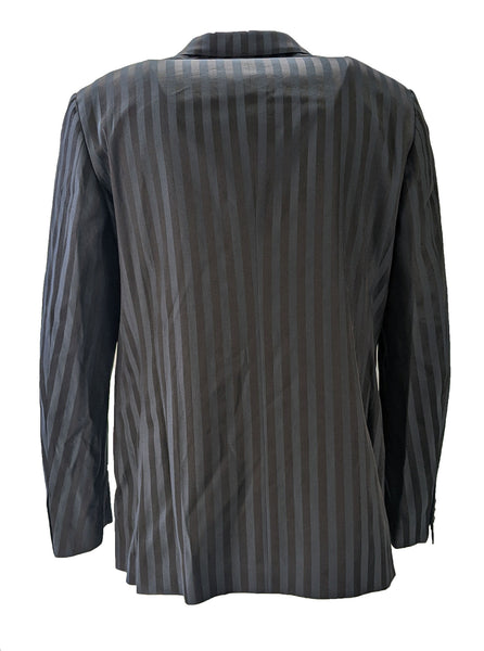 John Varvatos Men's Stripe Cotton Silk Blazer Size 60 Long $1498 NWT