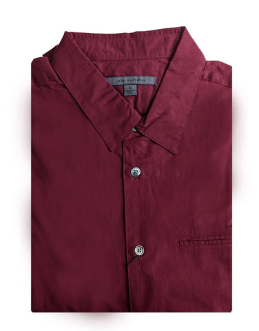John Varavtos Cranberry Cotton Long Sleeve Button Down Shirt $248 NWT