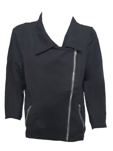 TEREZ Girl's Black Asher Moto Jacket #37401640 14 Years NWT