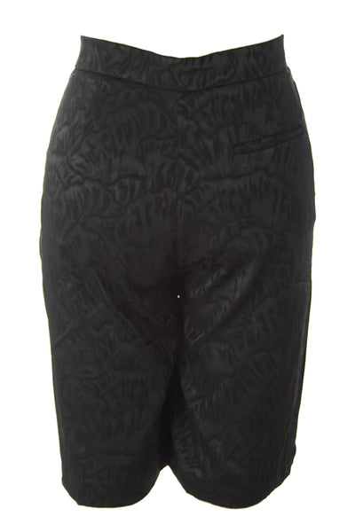 SURFACE TO AIR Women's Black Jackie Bermuda Shorts $195 NEW