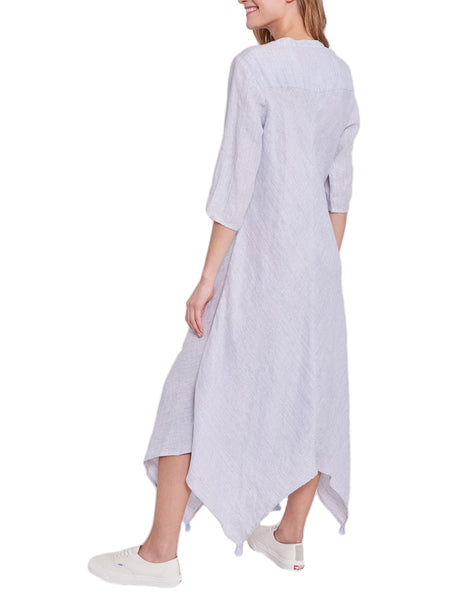 ROBERTA ROLLER RABBIT Women's Blue Jeni Stripe Berenice Dress $165 NEW