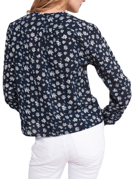 ROBERTA ROLLER RABBIT Women's Navy Jessica Huri Top $165 NEW