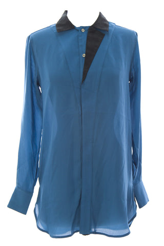 SURFACE TO AIR Women's Midnight Blue Jessie Shirt $310 NEW
