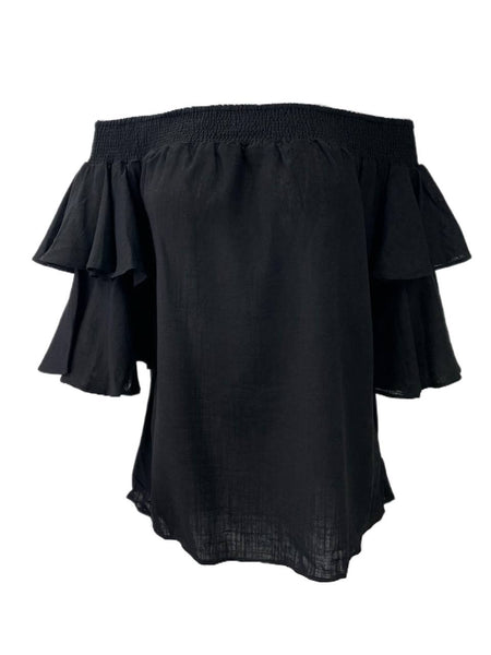 LOST IN LUNAR Women's Black Jordana Top Size US 4 NWT