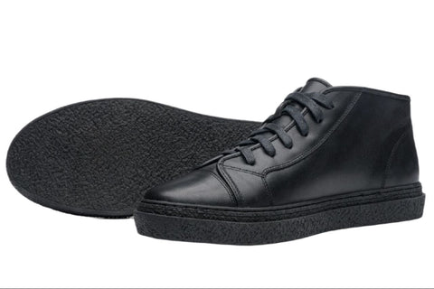 ONTO Men's Black Glazed Leather Lace Up Kogi Fashion Sneakers #KG 12 NWB