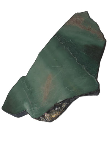RABLABS Emerald Quartz With Silver Natural Stone Platter #KI003 NWB