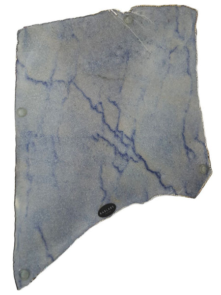 RABLABS Blue Cobalt Silver Natural Stone Platter #KI024 NWB