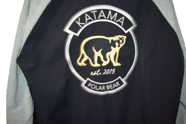 Katama Men's Black Polar Plunge Team Bomber Jacket Size Small $495 NWT