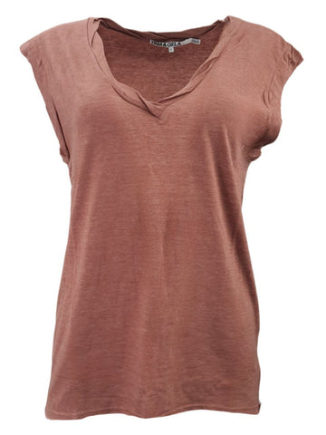 PAM & GELA Women's Pink Kiss Kate I'M Not Sorry Tee #G835 Petite X-Small NWT