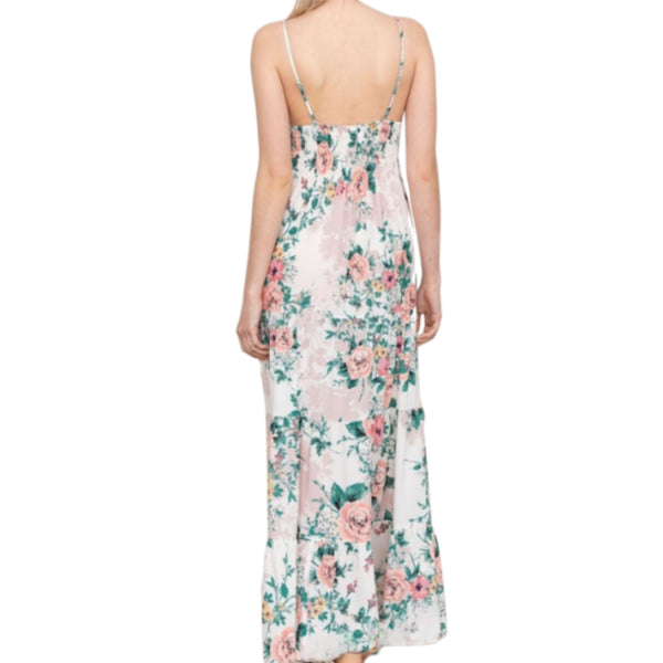 YUMI KIM Women's Wild Rose White Key West Maxi Dress #DR19261 Large NWT