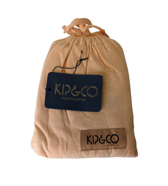 Kip&Co Peach US Standard Size Jersey Pillowcases Set of 2 NWT