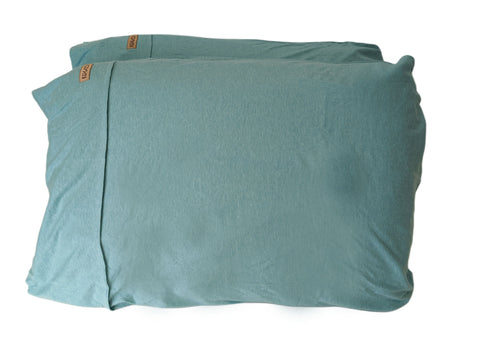 Kip&Co Pool Blue US Standard Size Jersey Pillowcases Set of 2 NWT