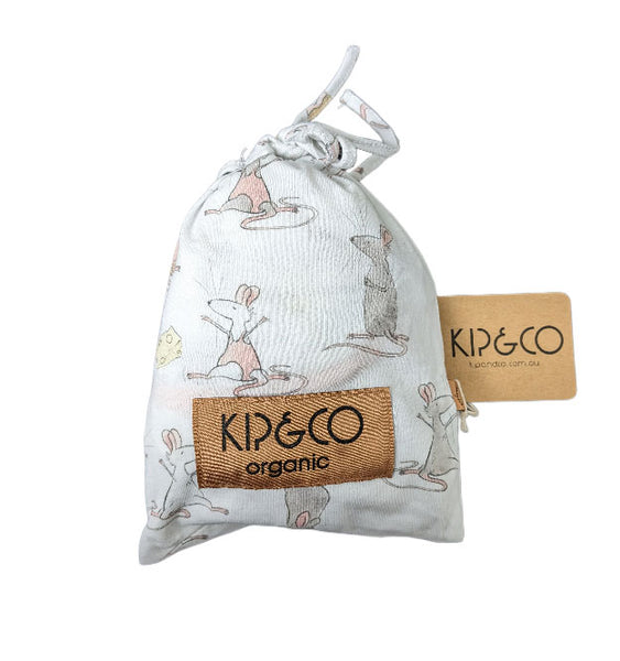 Kip&Co Mousing Around Long Sleeve Romper Pajamas Size 12-18 Months NWT