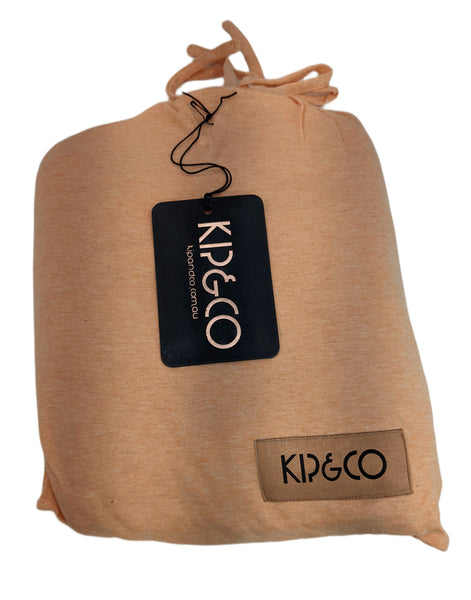 Kip&Co Peach Jersey Cotton Fitted Bed Sheet NWT