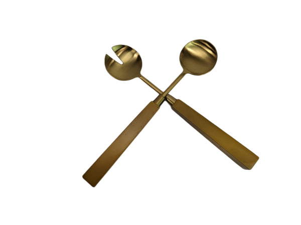 Kip&Co Mustard Yellow Salad Servers NEW