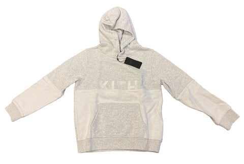 KITH Kid's Heather Grey Blocked Williams Sweatshirt KHK2026 Sz 8/9 NEW