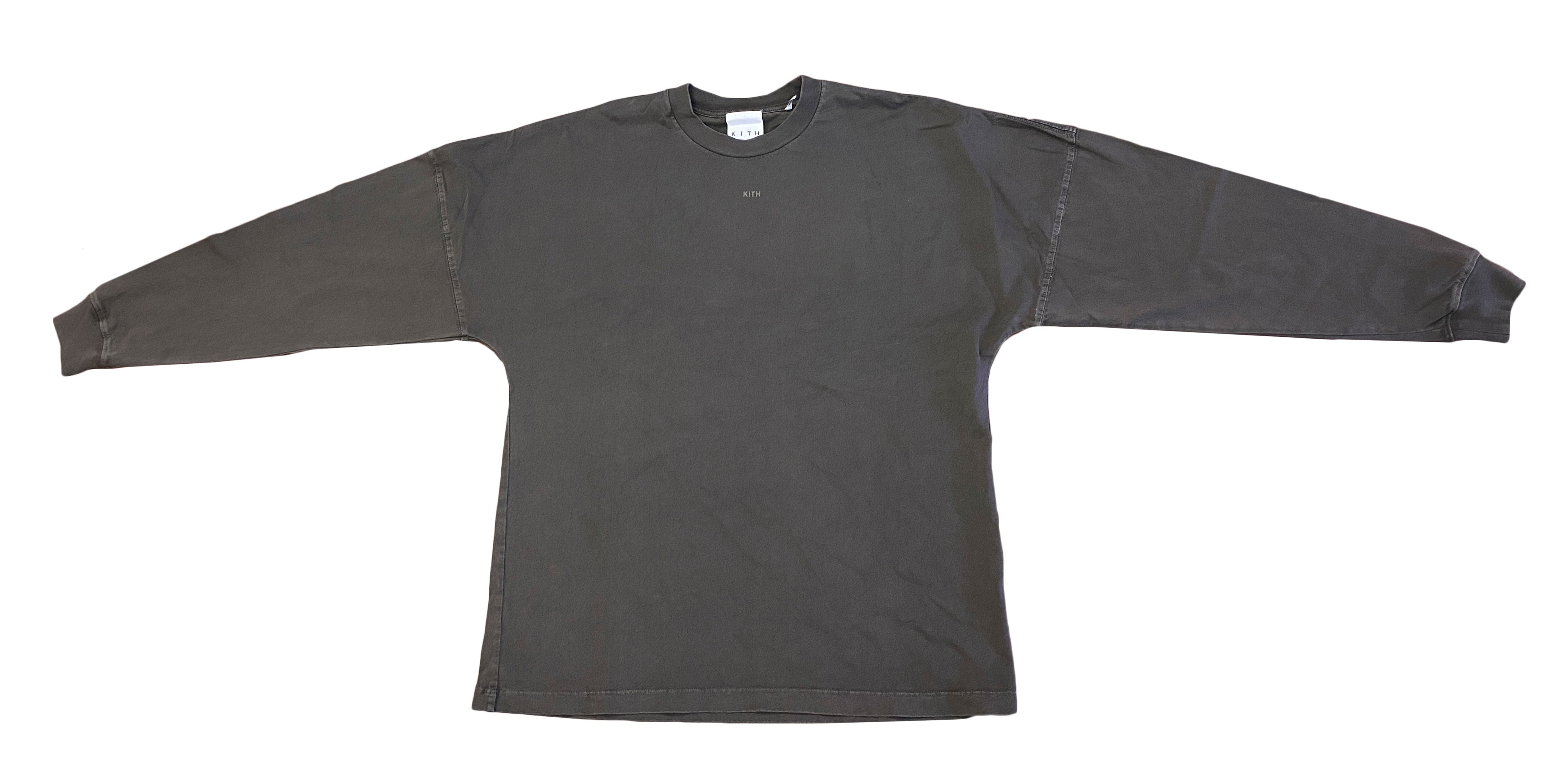KITH Women's Brown Drop Shoulder Long Sleeve T-Shirt KHW3128 NWOT