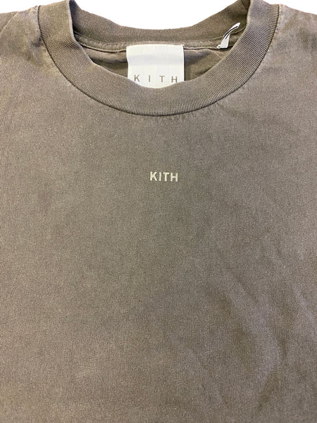 KITH Women's Brown Drop Shoulder Long Sleeve T-Shirt KHW3128 NWOT