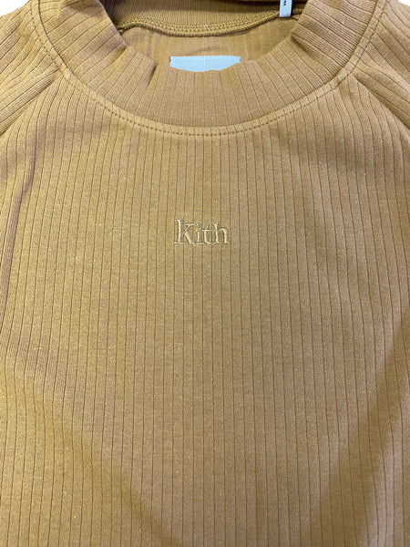 KITH Women's Ellison Cropped Mock Neck Top KHW2064 NWT