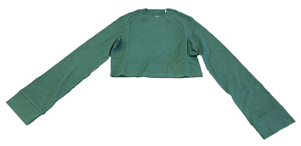 KITH Women's Ellison Cropped Mock Neck Top KHW2064 NWT