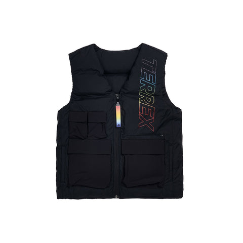 KITH X ADIDAS TERREX Men's Black Reversible Down Vest NWT