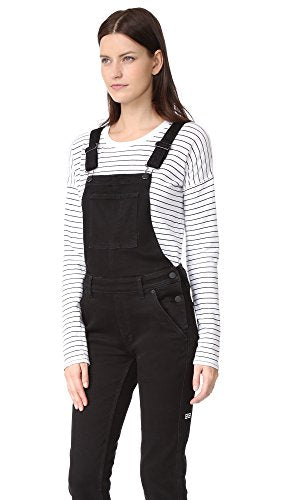Ksubi Women's Raven Black Skinny Pinni Overalls $220 NWT